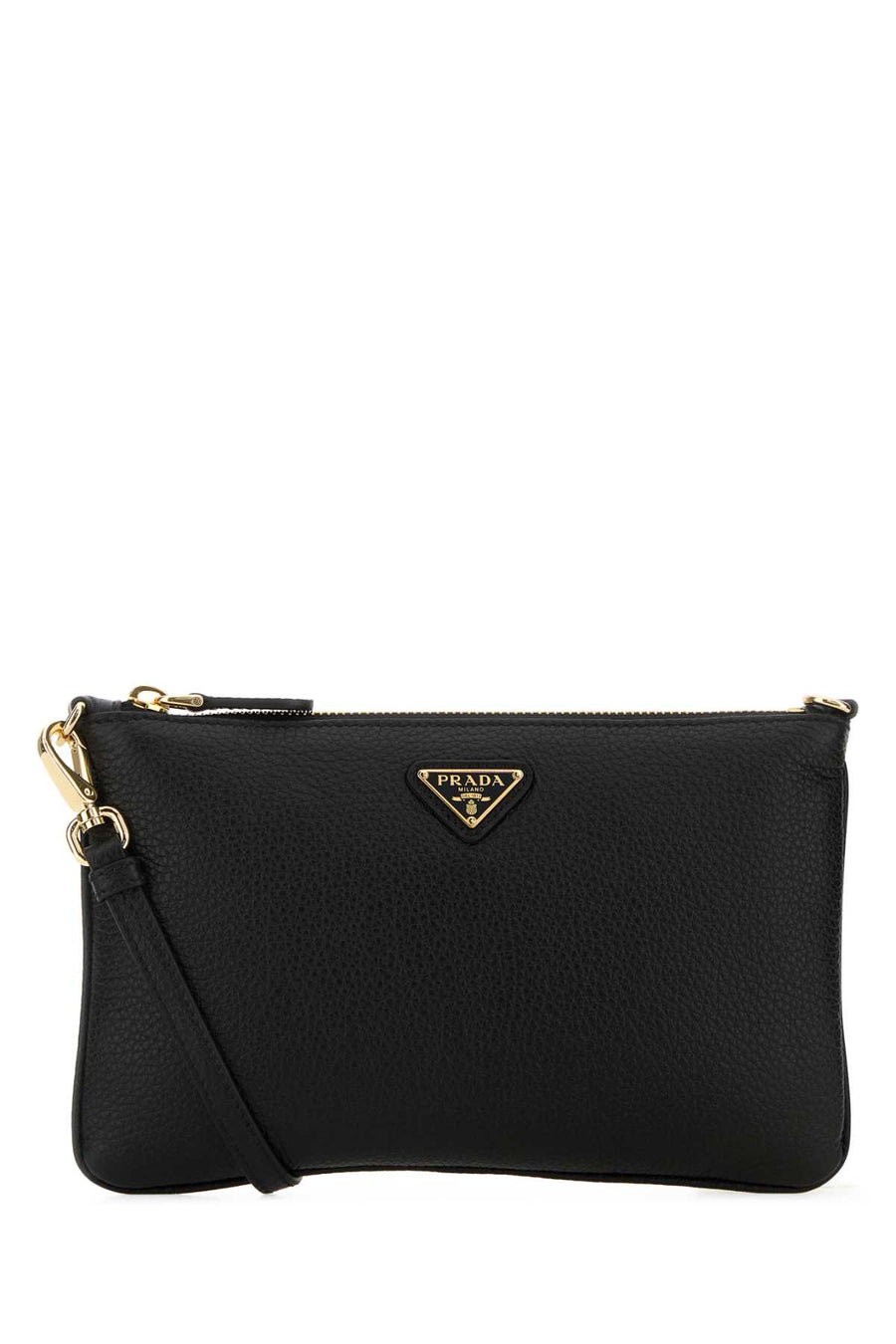 Prada Exterior: 100% Leather crossbody bag in black
