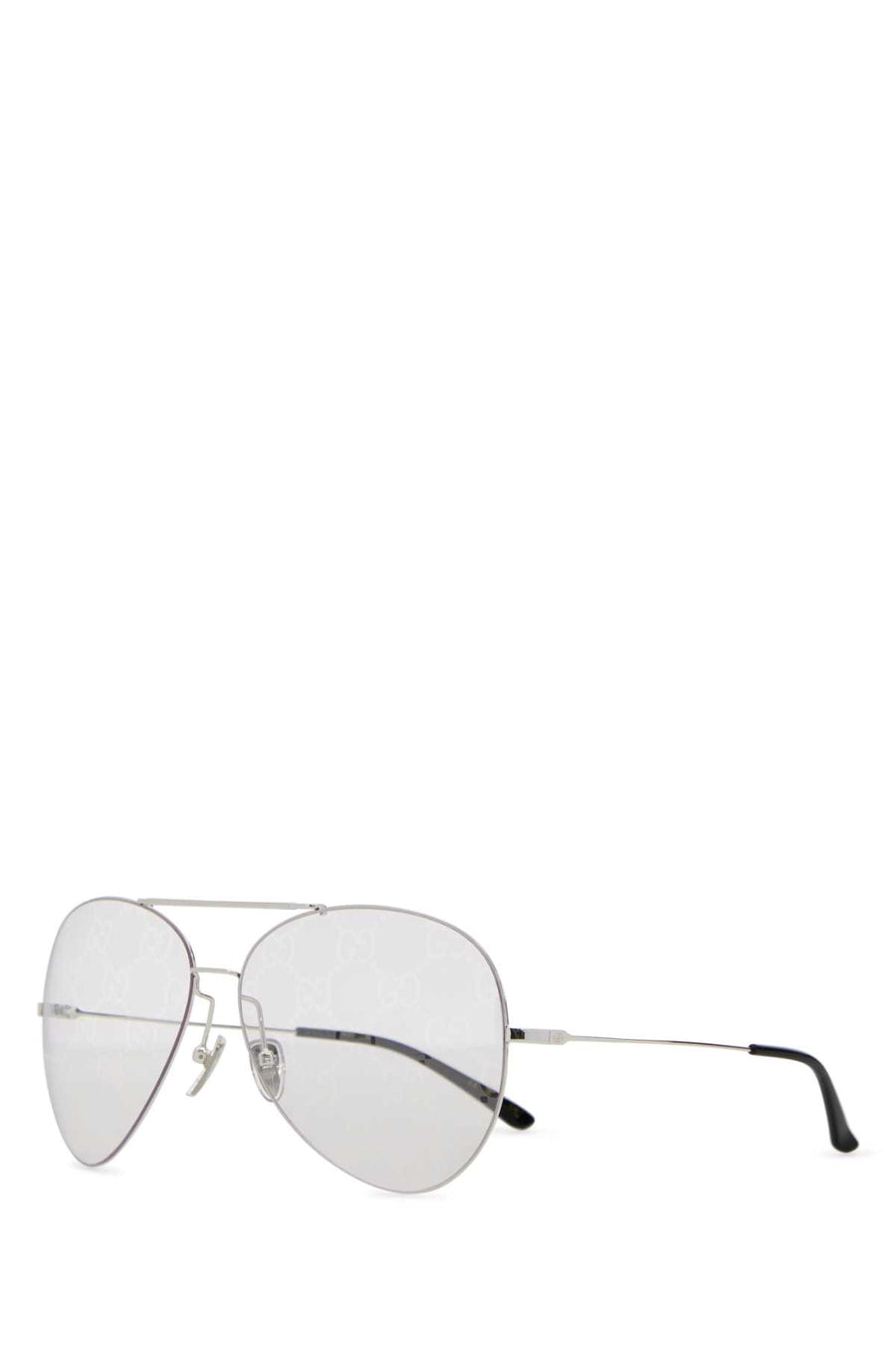 Gucci Sungl Metal frame; glass lenses sunglasses in silver