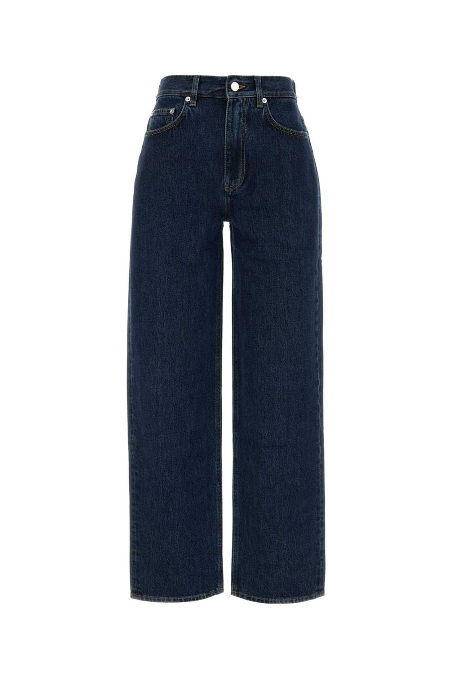 Loulou De Saison Straight 100% Organic Cotton jeans in navy