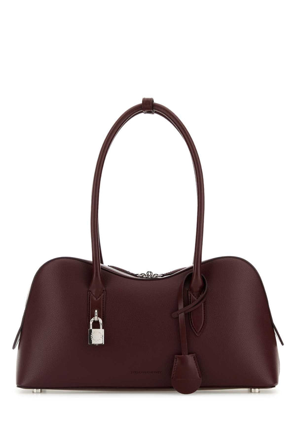 Stella McCartney Hemp 70% shoulder bag in burgundy