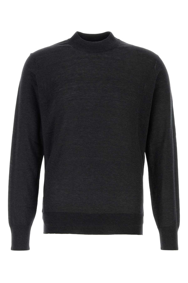 Brunello Cucinelli Manica 52% Silk 48% Cotton sweater in gray