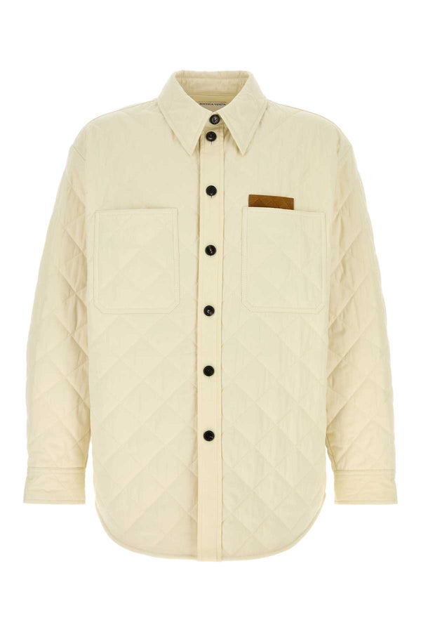 Bottega Veneta Exterior: 79% Cotton 21% Nylon jacket in beige