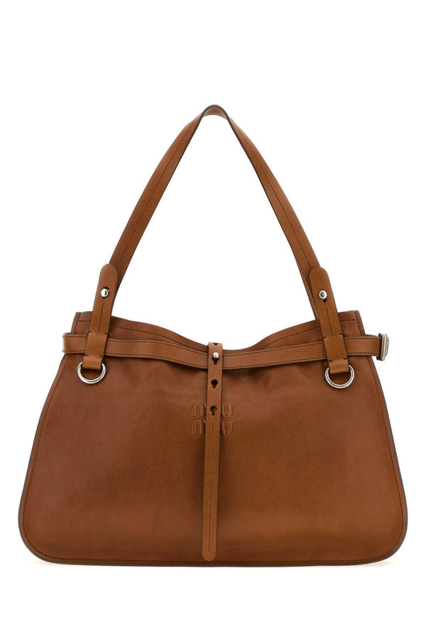 Miu Miu Exterior: 100% Calf shoulder bag in brown