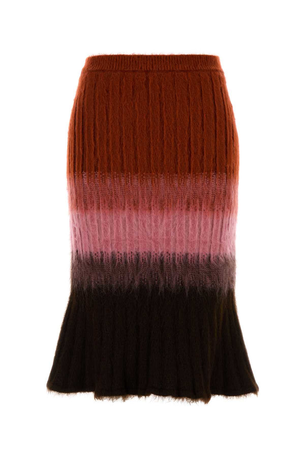 Fendi Exterior: 67% Mohair skirt in multicolor