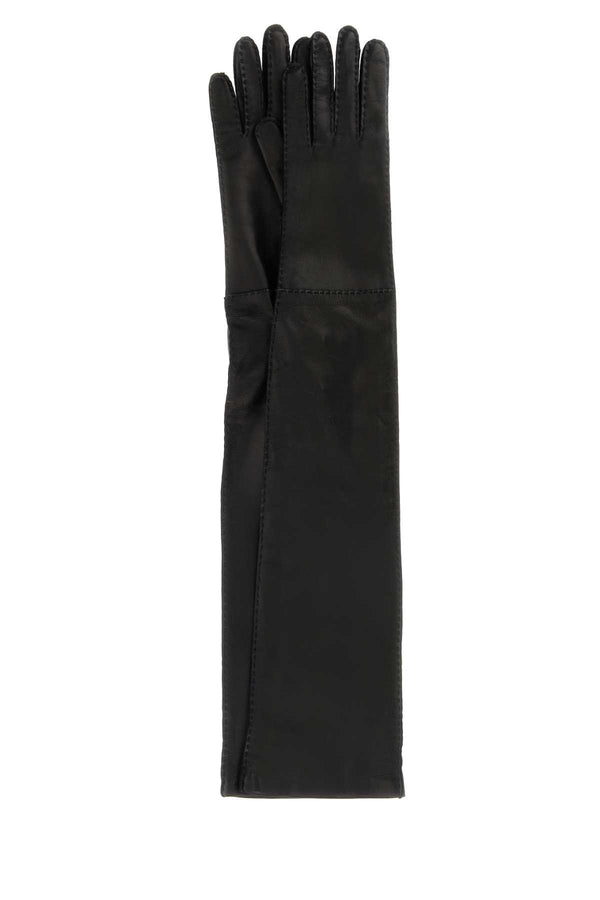 Prada Exterior: 100% Lamb Lining: 100% Silk gloves in black