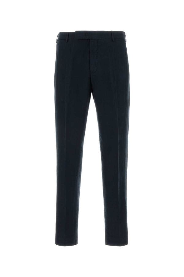 Pt Torino 59% Lyocell trousers in navy