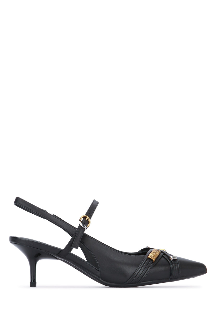 Pinko Sling Leather heel in black