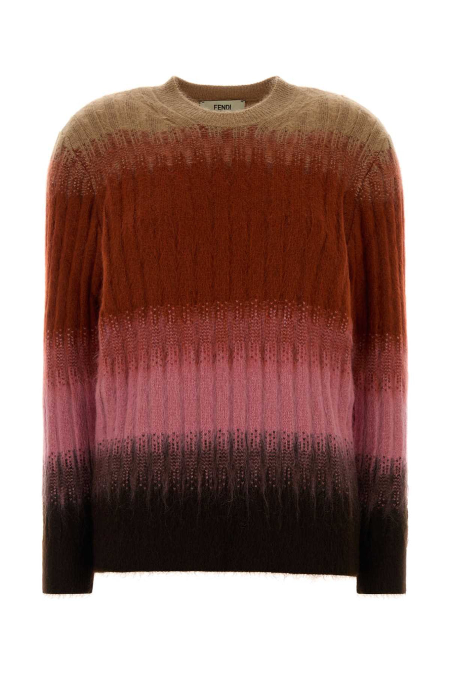 Fendi Wool 67% Mohair sweater in multicolor