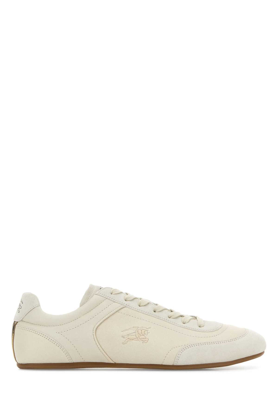 Burberry Exterior: 100% Lamb; Interior: 100% Leather; Sole: Rubber sneaker in beige