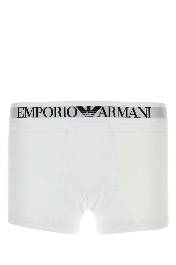 Emporio Armani 95% Cotton boxer briefs in white
