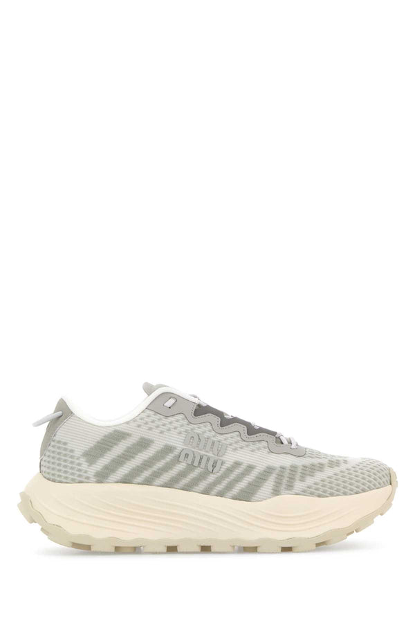 Miu Miu Exterior: 100% Fabric sneaker in gray