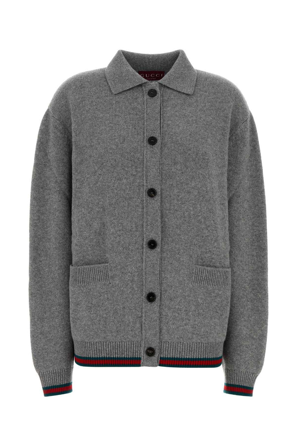Gucci 70% Wool cardigan in gray