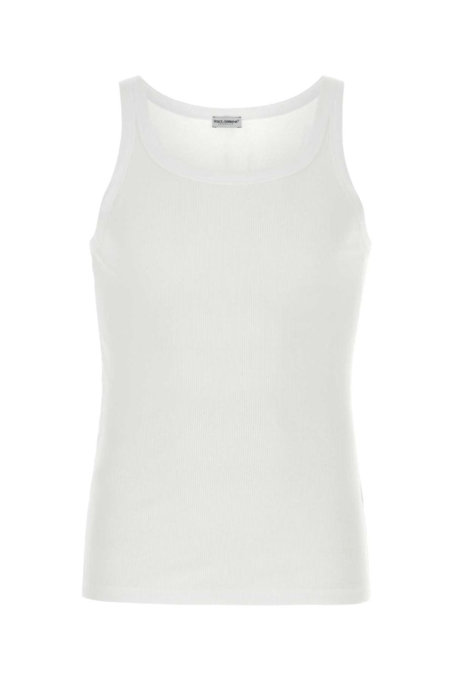 Dolce & Gabbana 100% Cotton tank top in white