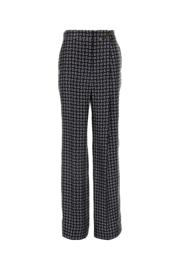 Prada 100% Silk trousers in gray