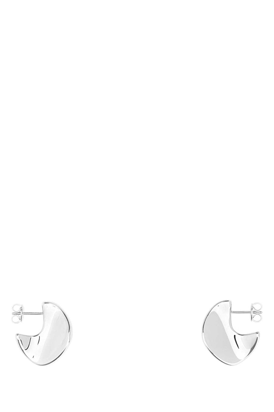 Silver Small Disc Earrings Exterior: Sterling Orecchini