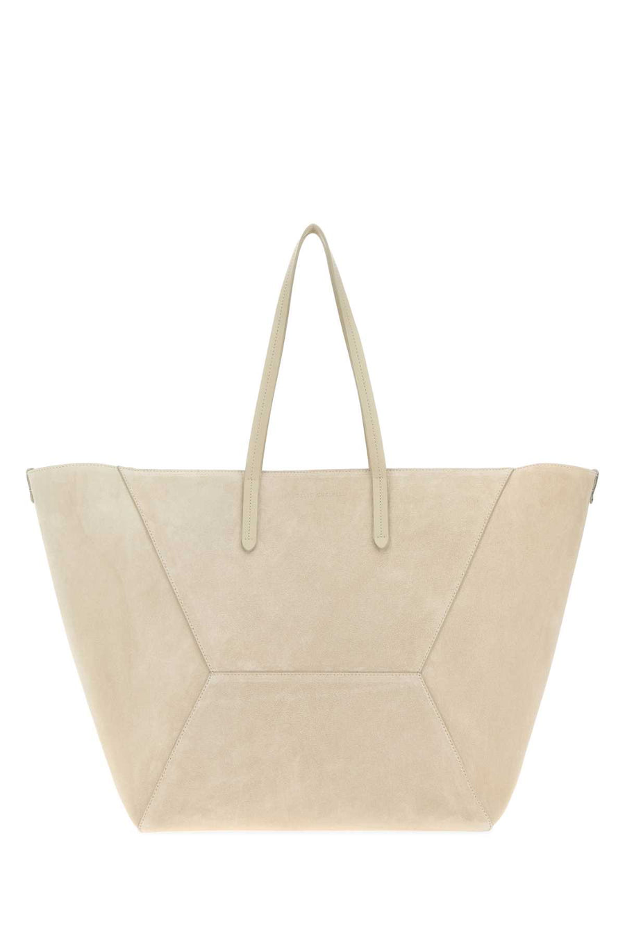 Brunello Cucinelli 100% calf leather tote bag in beige