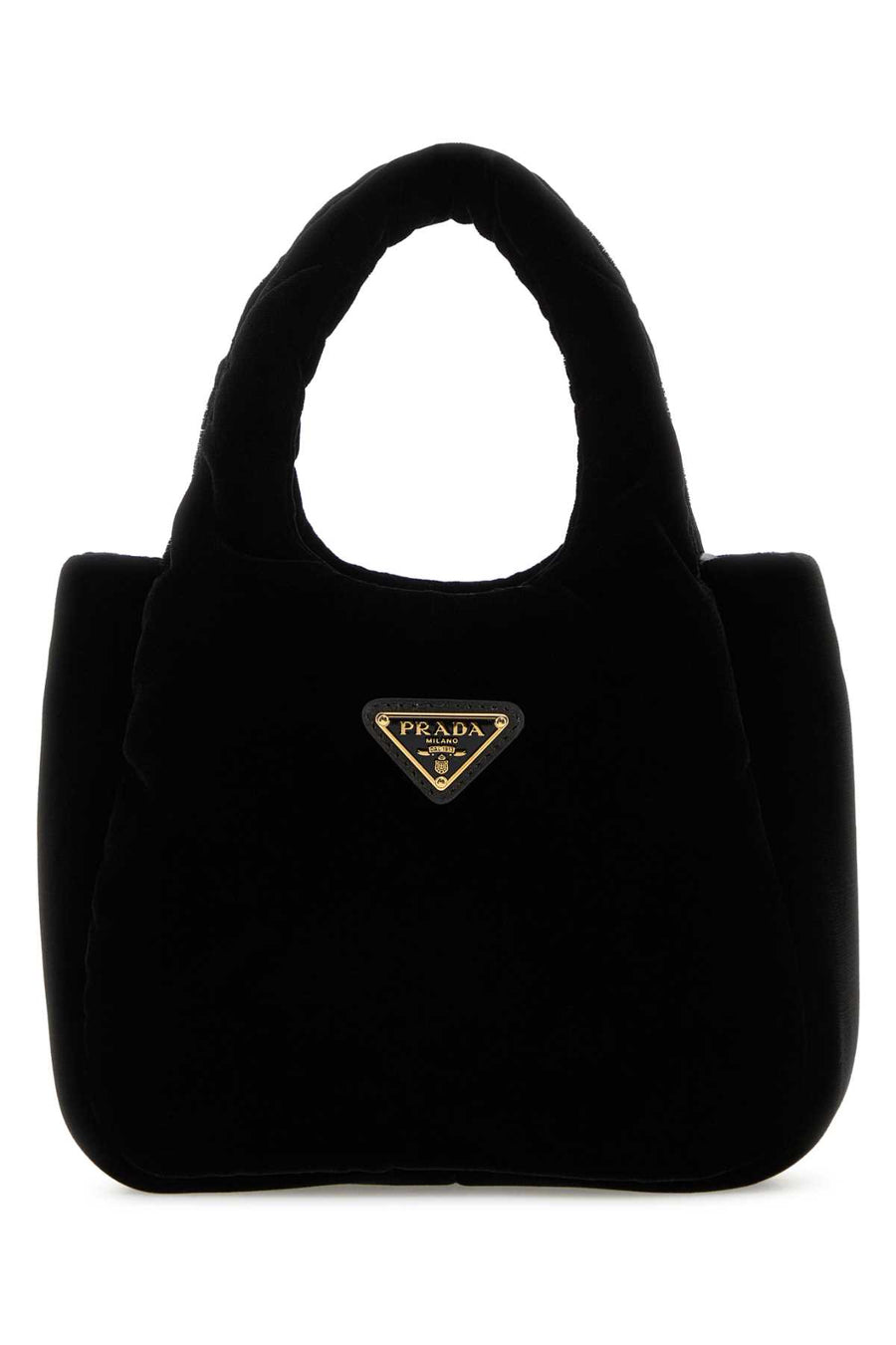 Prada Exterior: 100% Fabric shoulder bag in black