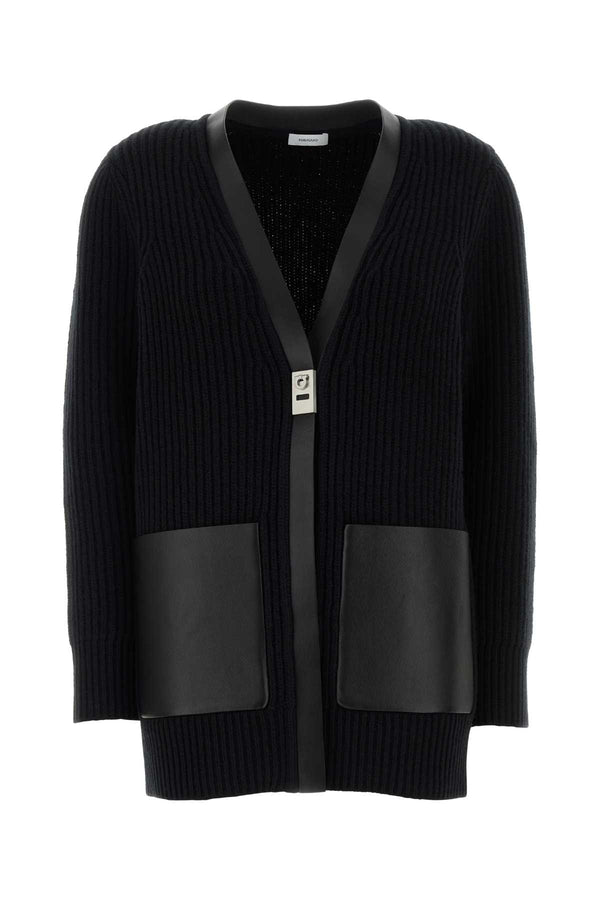Ferragamo 100% Wool cardigan in black