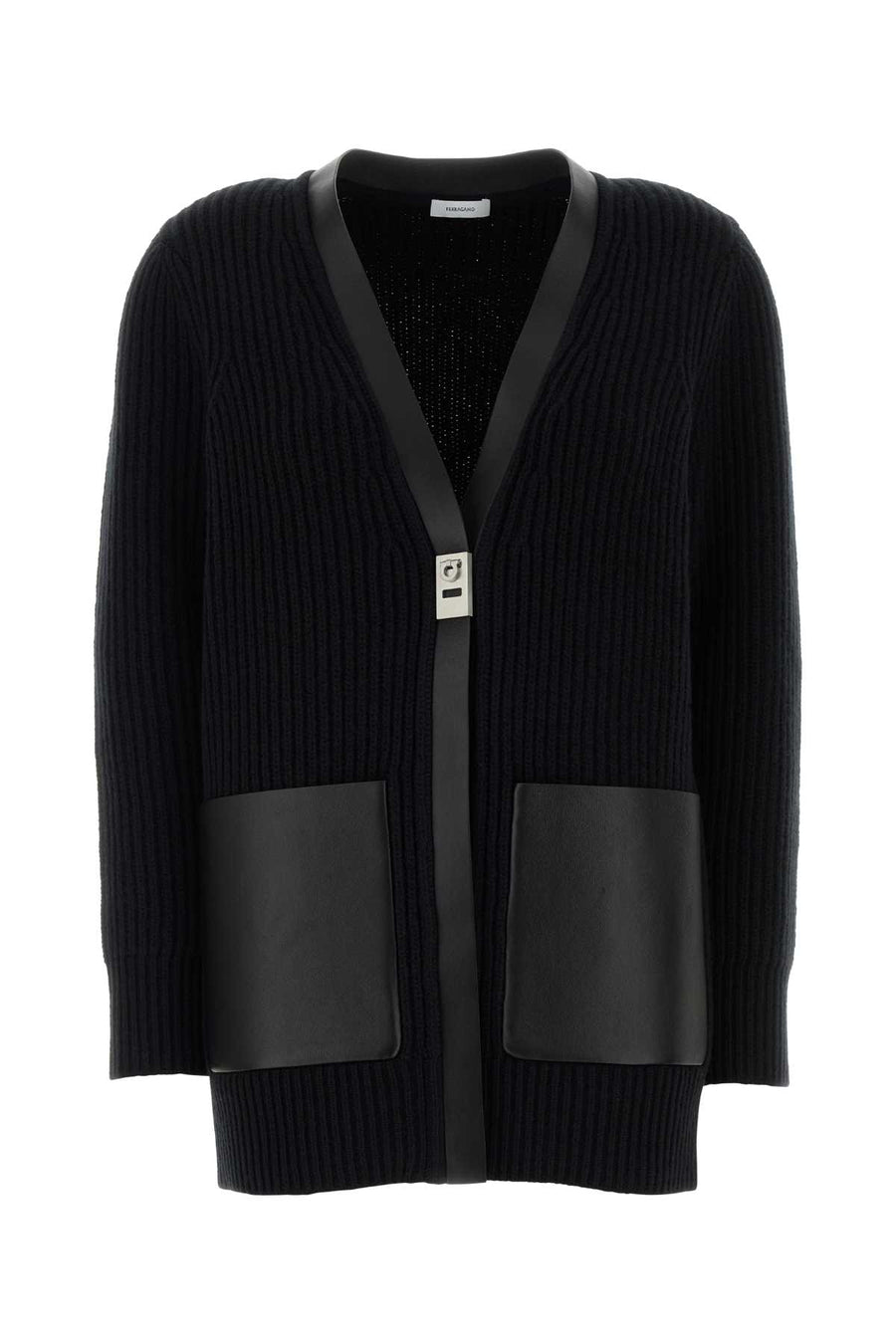 Ferragamo 100% Wool cardigan in black