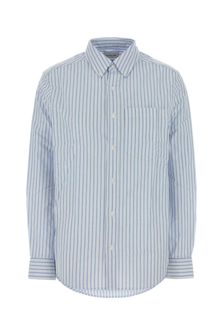 Calvin Klein Stripe 98% Cotton shirt in blue