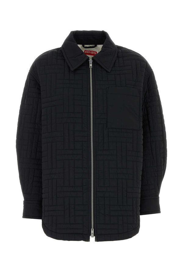 Kenzo Weave Exterior: 100% Nylon; Lining: 100% Nylon jacket in black