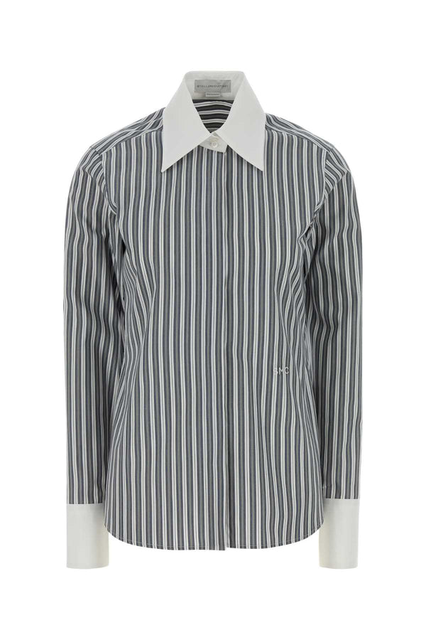 Stella McCartney Stripe 100% cotton shirt in gray