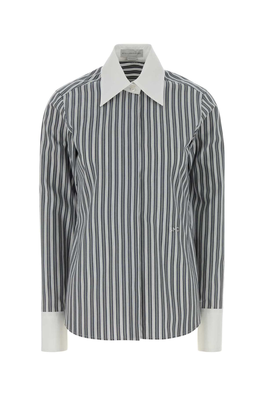 Stella McCartney Stripe 100% cotton shirt in gray