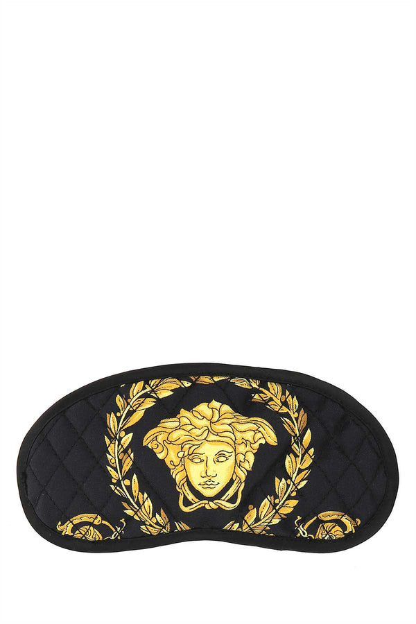 Versace Mask Exterior: 100% Silk; Lining: 100% Silk eye mask in black