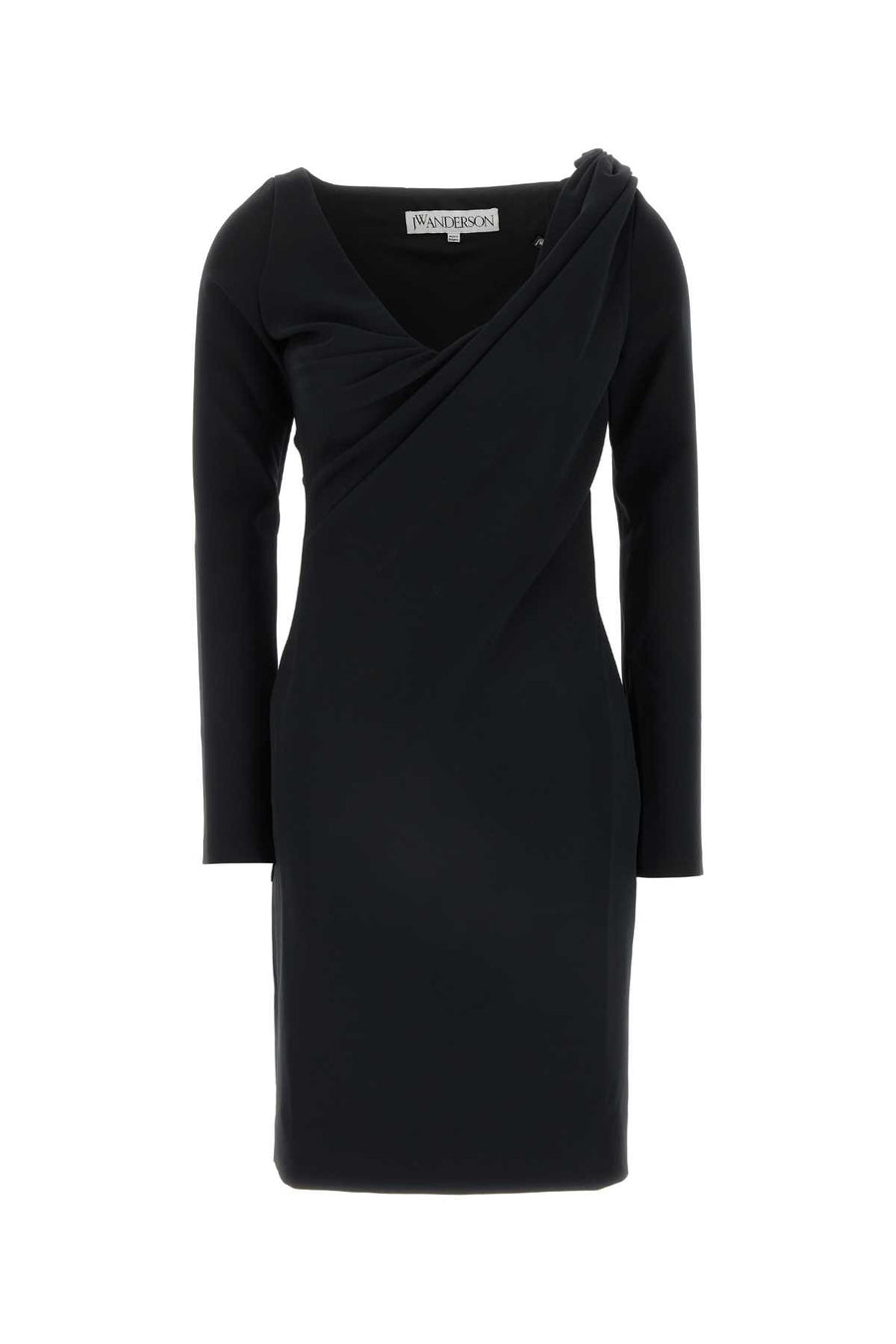 JW Anderson Drape Exterior: 67% Polyester dress in black
