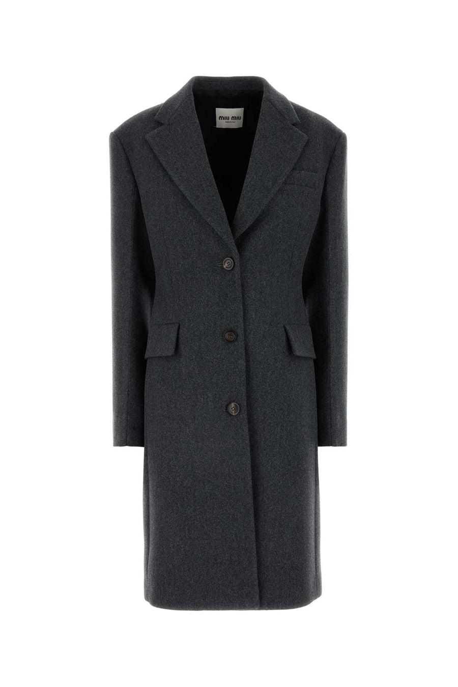 Miu Miu 100% Virgin Wool coat in gray