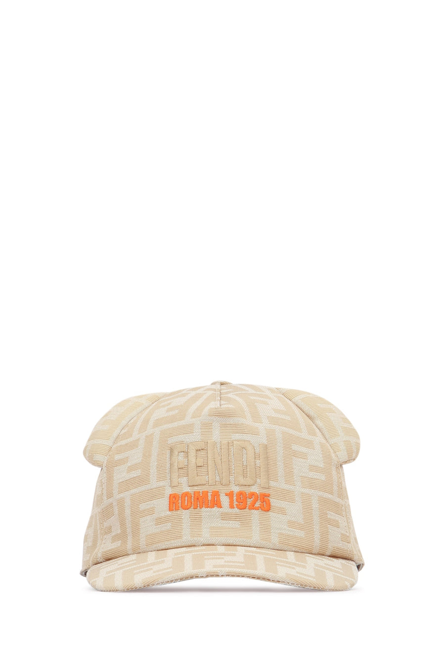 Fendi Kids Orecch 65% Polyester baseball cap in beige