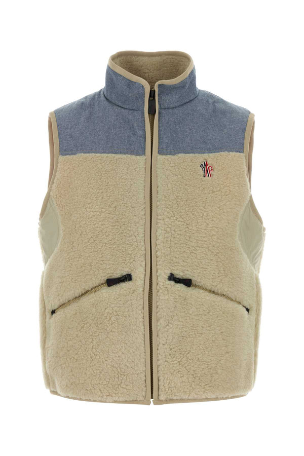 Moncler Grenoble Exterior: 54% Acrylic 46% Polyester; Lining: 100% Polyester vest in beige
