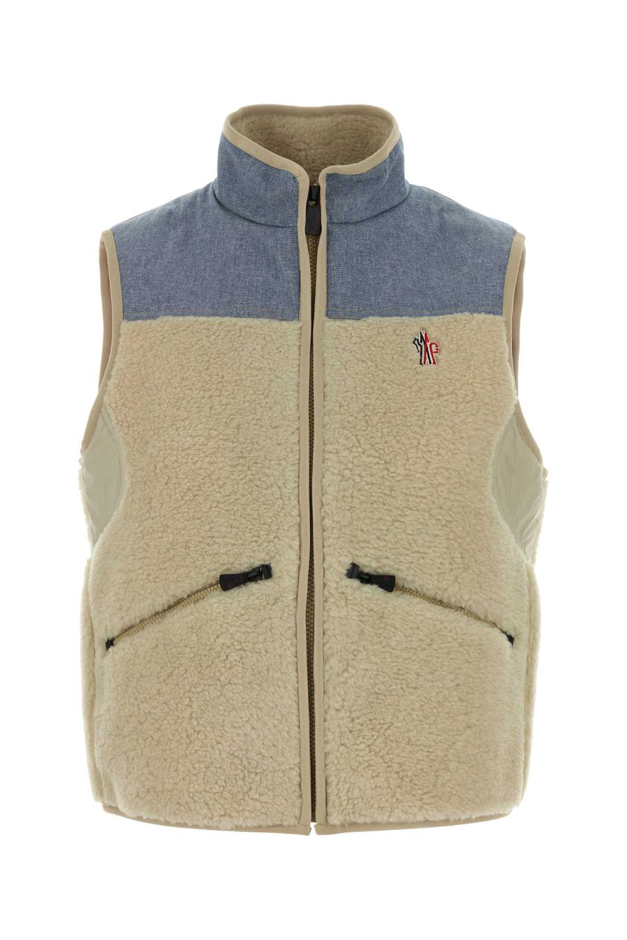Moncler Grenoble Exterior: 54% Acrylic 46% Polyester; Lining: 100% Polyester vest in beige
