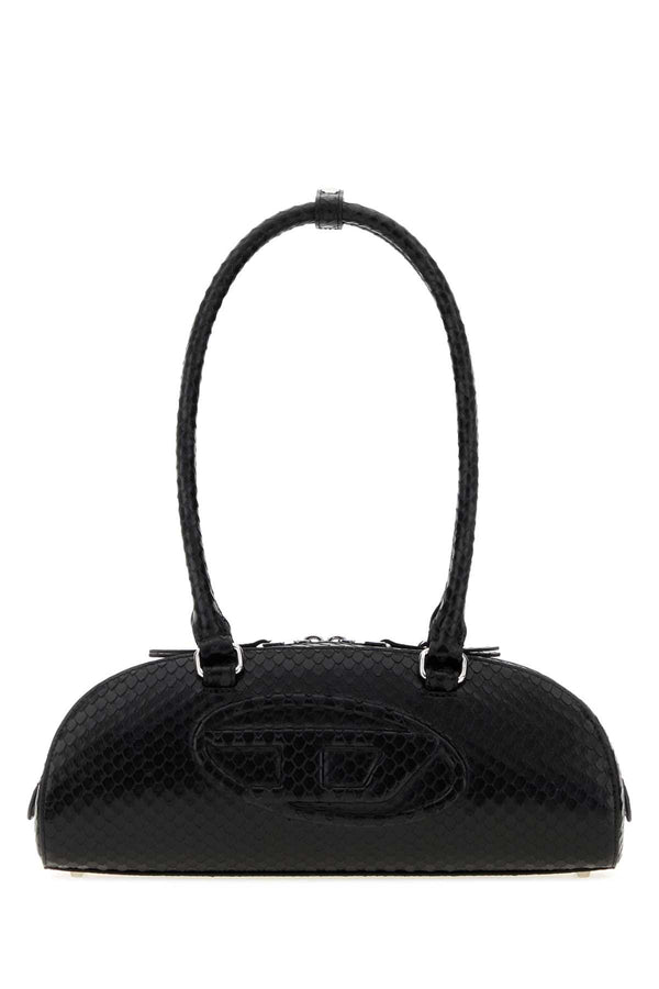 Diesel Dome Exterior: 100% Leather shoulder bag in black