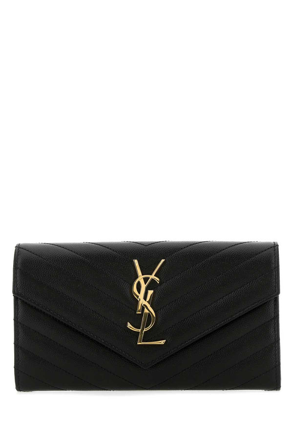 Saint Laurent Calfskin wallet in black