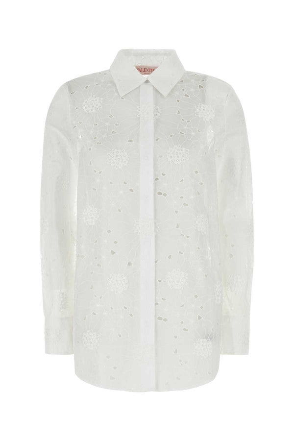 Valentino Garavani Mossi 100% Cotton shirt in white