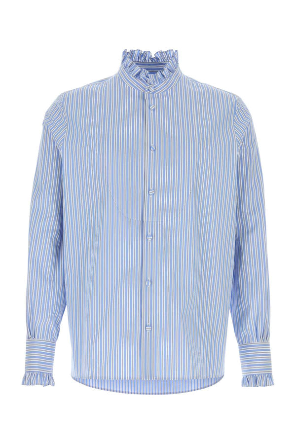 Valentino Garavani Aperta 100% Cotton shirt in blue