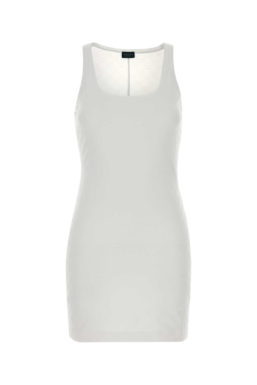 Gucci 87% Nylon mini dress in white