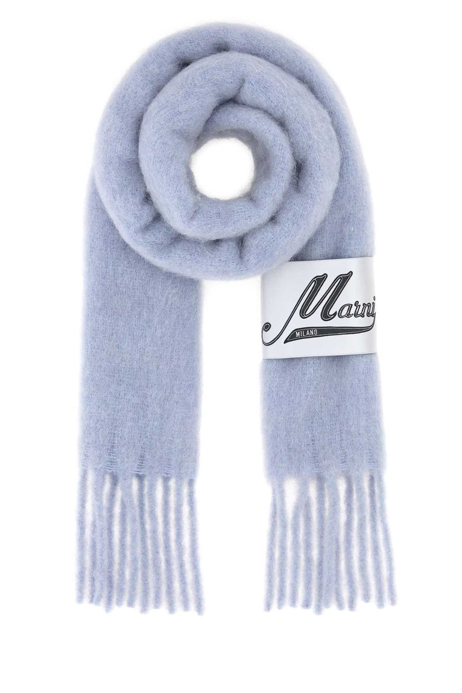 Marni 80% Alpaca 20% Nylon scarf in blue