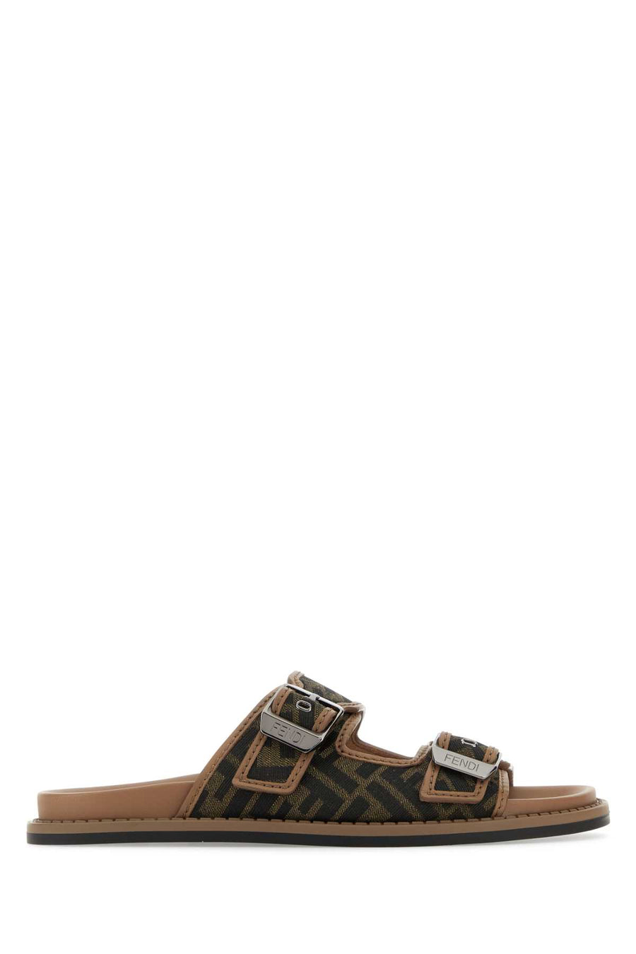 Fendi Exterior: 100% Fabric slide in brown