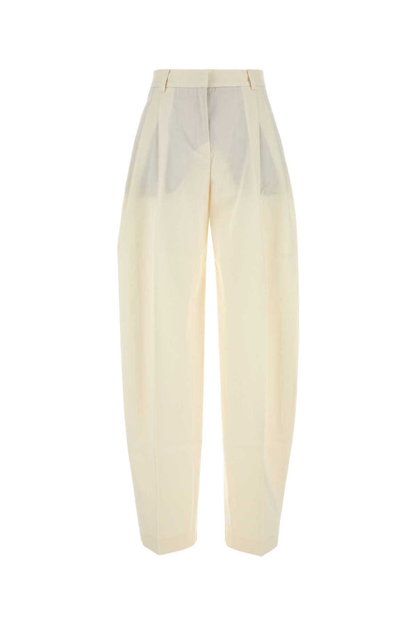 The Andamane Exterior: 55% Acetate 25% Viscose trousers in ivory