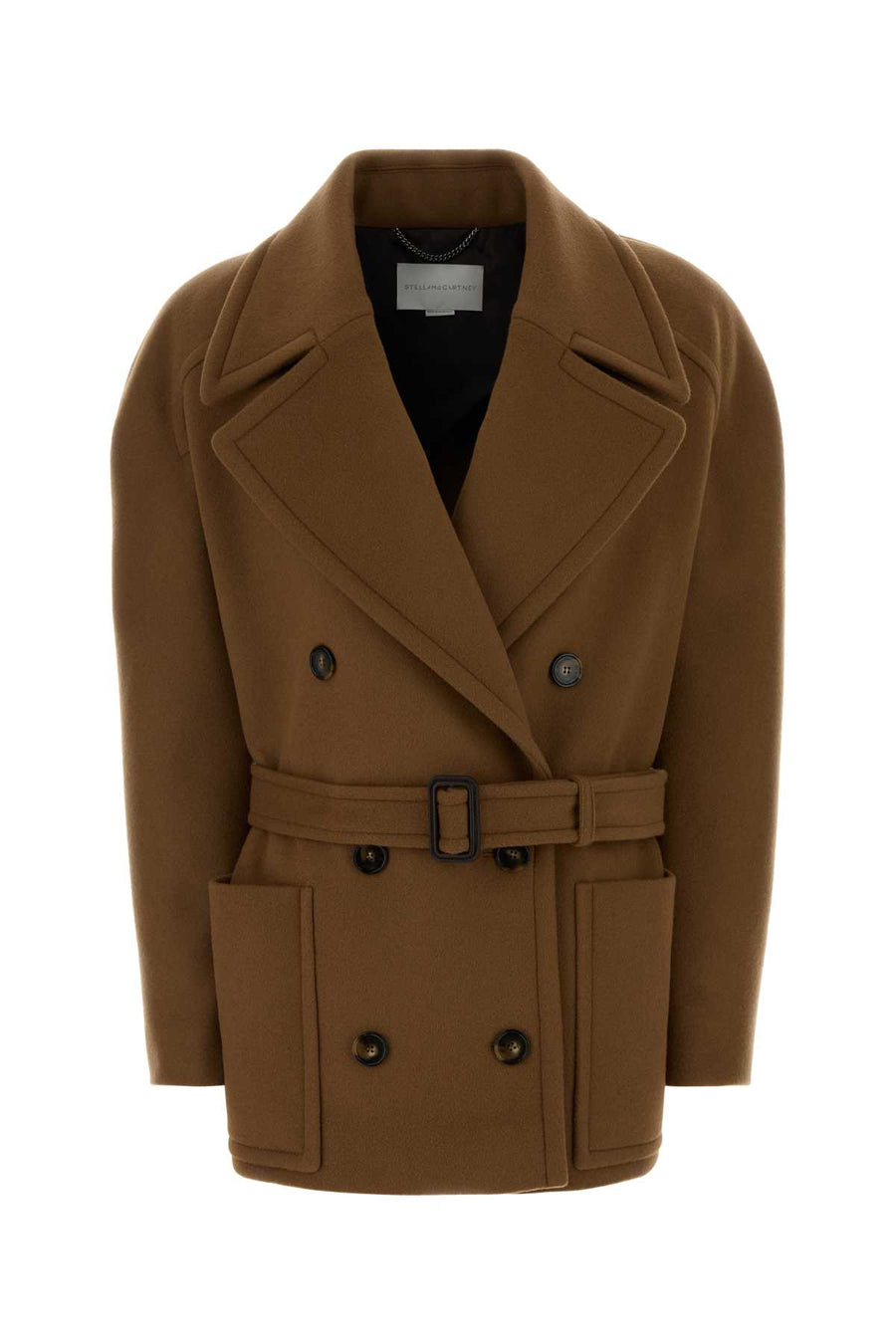 Stella McCartney 100% Wool outer coat in brown
