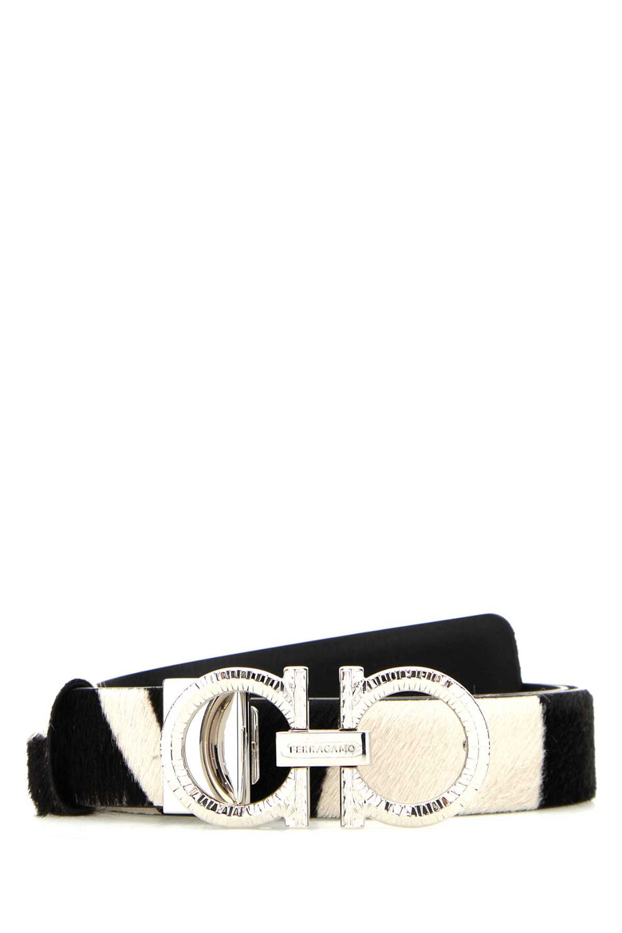 Ferragamo Bianconero 100% Leather belt in multicolor
