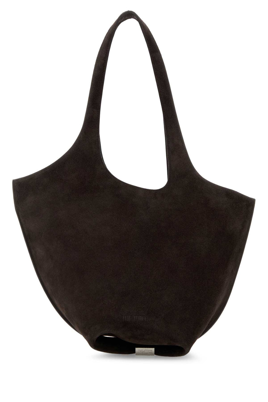 The Attico 100% suede shoulder bag in brown