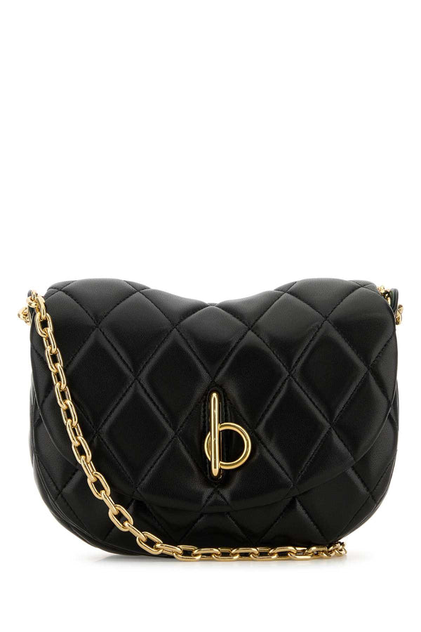 Burberry Chain Exterior: 100% Lamb Leather shoulder bag in black