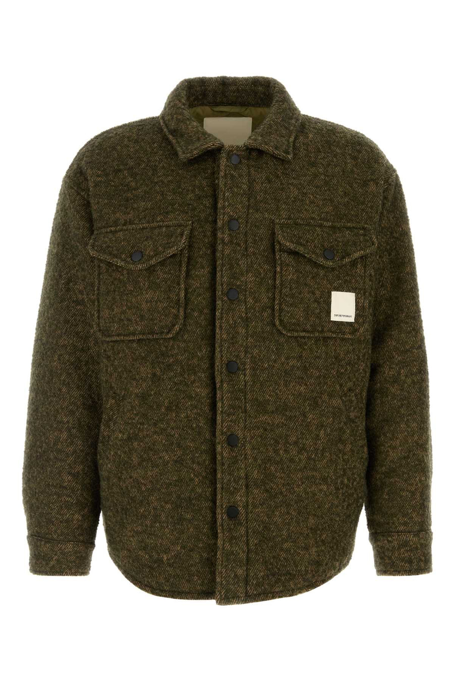 Emporio Armani Exterior: 43% Wool 36% Polyester 21% Acrylic; Lining: 100% Nylon jacket in green