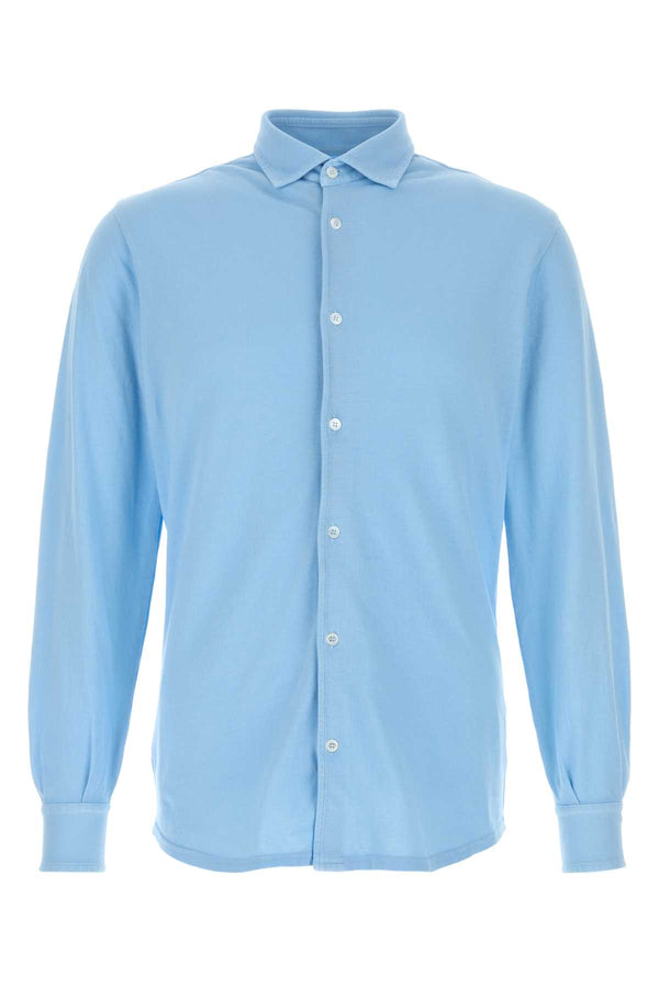 Fedeli Camicia 100% Cotton shirt in blue
