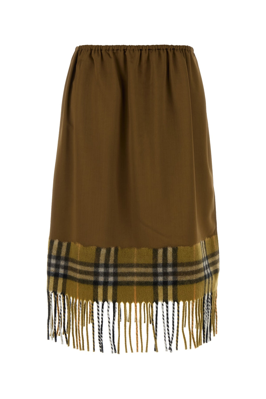 Burberry 100% Viscose skirt in brown