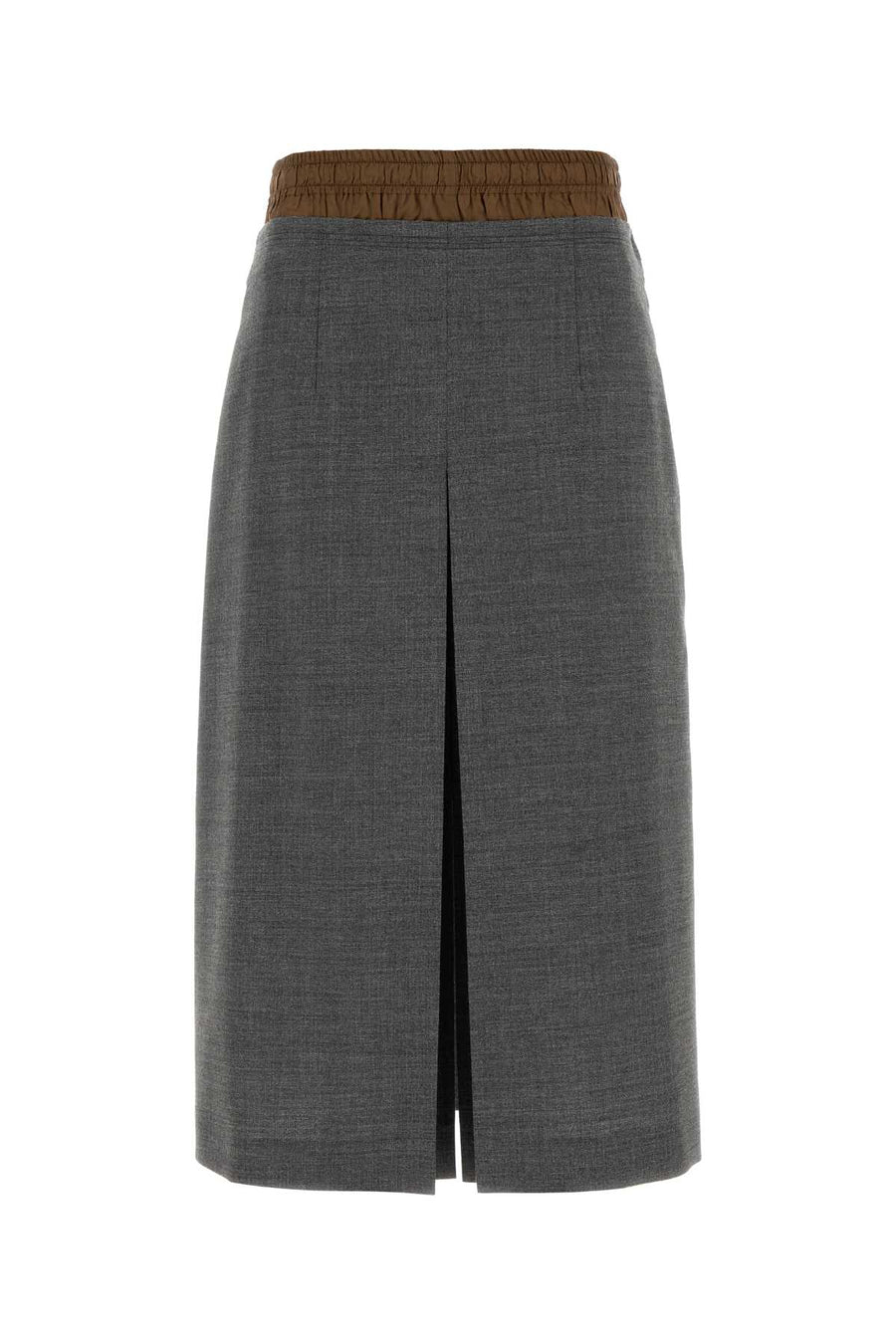 Prada Exterior: 100% Virgin wool; Lining: 100% Viscose skirt in gray