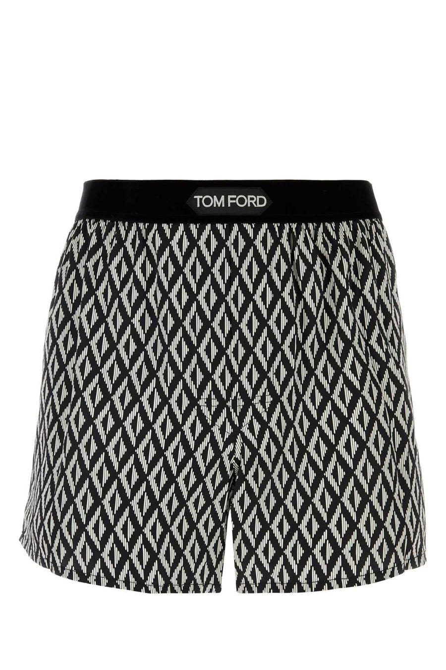 Tom Ford Boxer 93% Silk boxer shorts in black